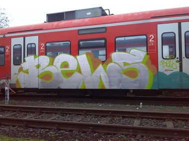 Graffiti Train - Photo by BELS478 - Bels, NSP, Tek (2014)