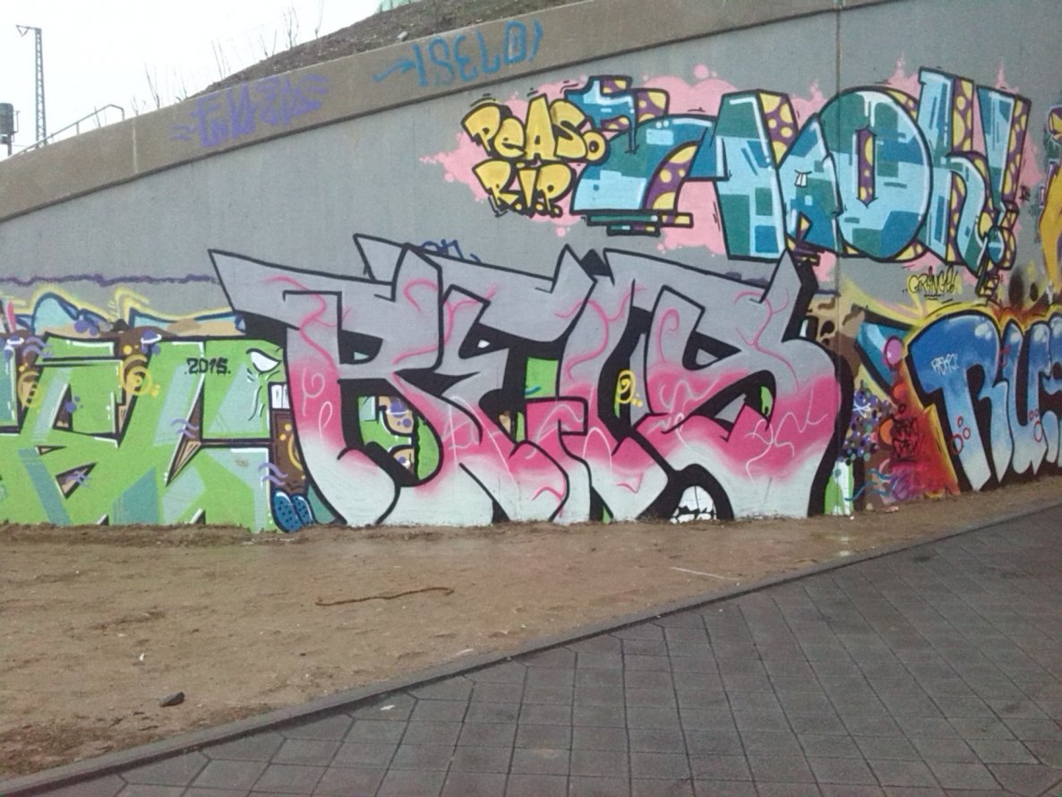 Graffiti Wall - Photo by BELS478 - BELS, RUST, TEK (2015)