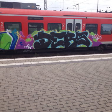 Graffiti Train - Photo by BELS478 - DEBS, KDF (2015)