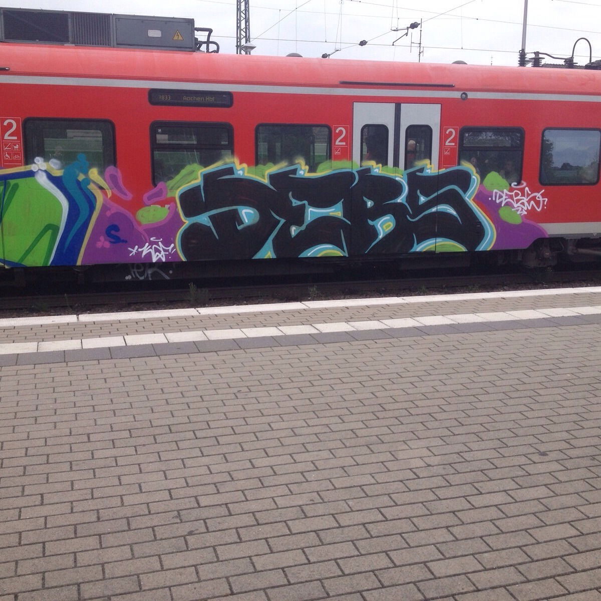 Graffiti Train - Photo by BELS478 - DEBS, KDF (2015)