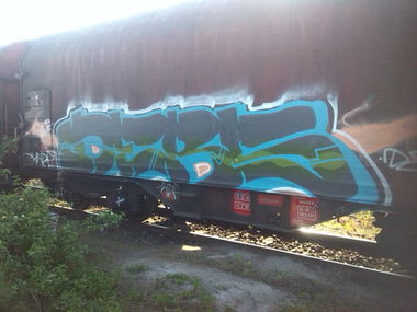Graffiti Train - Photo by BELS478 - DEBS, KDF (2015)