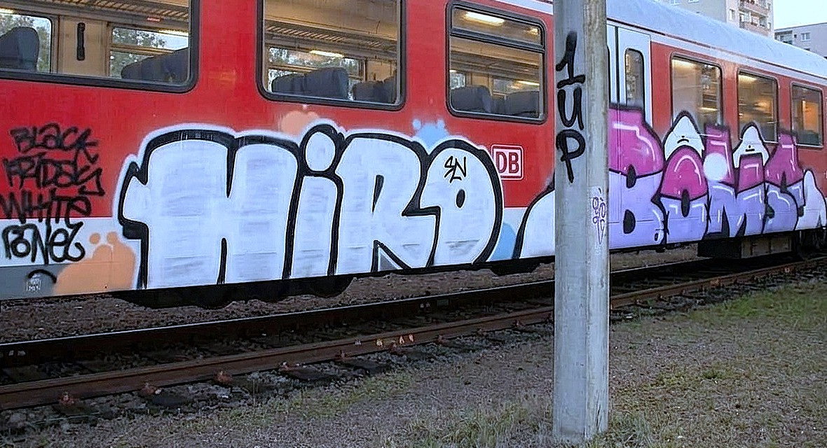 Graffiti Wall in Augsburg - Photo by BERLINER - HIRO, BOMS, SNCREW (2018)