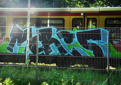 Graffiti Train in Berlin - Photo by BLACKCHARLIE - Meras, one, sbahn (2013)