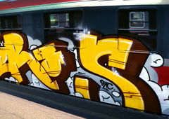 Graffiti Train - Photo by BLACKCHARLIE - Meras (2012)