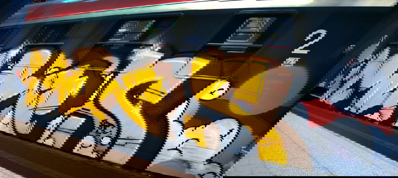 Graffiti Train - Photo by BLACKCHARLIE - Meras (2012)