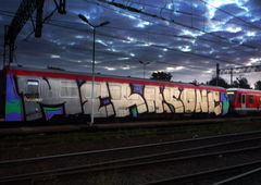 Graffiti Train - Photo by BLACKCHARLIE - MERAS (2014)