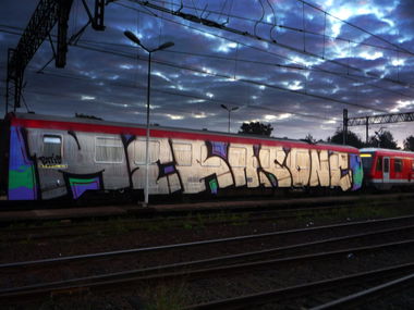 Graffiti Train - Photo by BLACKCHARLIE - MERAS (2014)