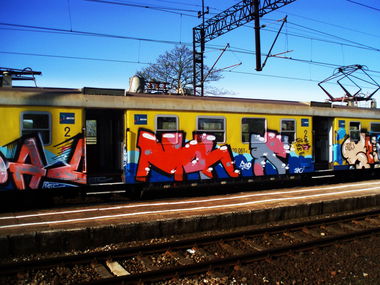 Graffiti Train - Photo by BLACKCHARLIE - Fonky, Family, - (2014)