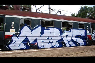 Graffiti Train - Photo by BLACKCHARLIE