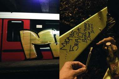 Graffiti Train - Photo by BLACKCHARLIE