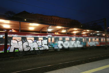 Graffiti Train - Photo by BLACKCHARLIE
