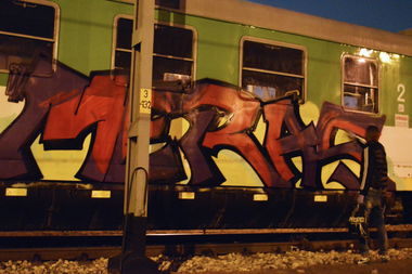 Graffiti Train - Photo by BLACKCHARLIE