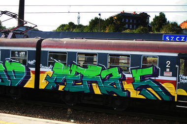 Graffiti Train - Photo by BLACKCHARLIE