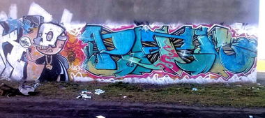 Graffiti Bombing - Photo by BLAKALB