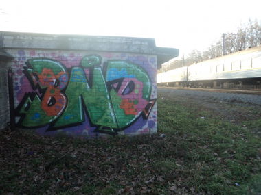 Graffiti Wall in Vyshneve - Photo by BNDCREW - KOLS, DEN, DREO (2013)