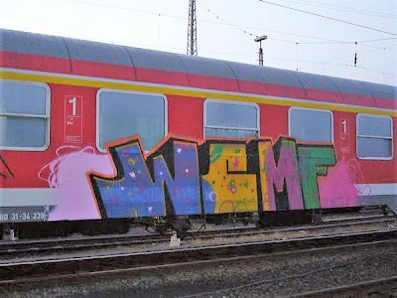 Graffiti Train - Photo by BOND001 - WCMF, Osnabrück (2006)