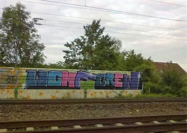 Graffiti Bombing - Photo by BOND001 - WCMF, Osnabrück (2005)