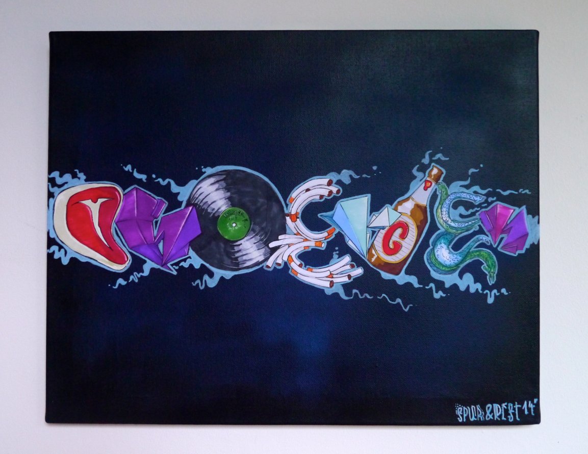 Graffiti Sketch - Photo by BORE - canvas, bore, one (2014)