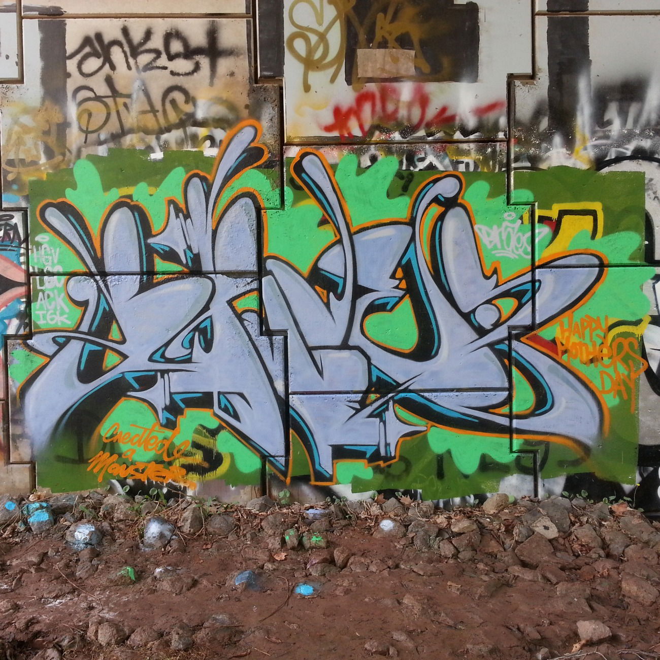 Graffiti Wall in Canada - Photo by BRAES (2015)