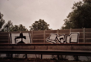 Graffiti Bombing in Brunswick - Photo by BSWriters - FDJ, SQA, Braunschweig