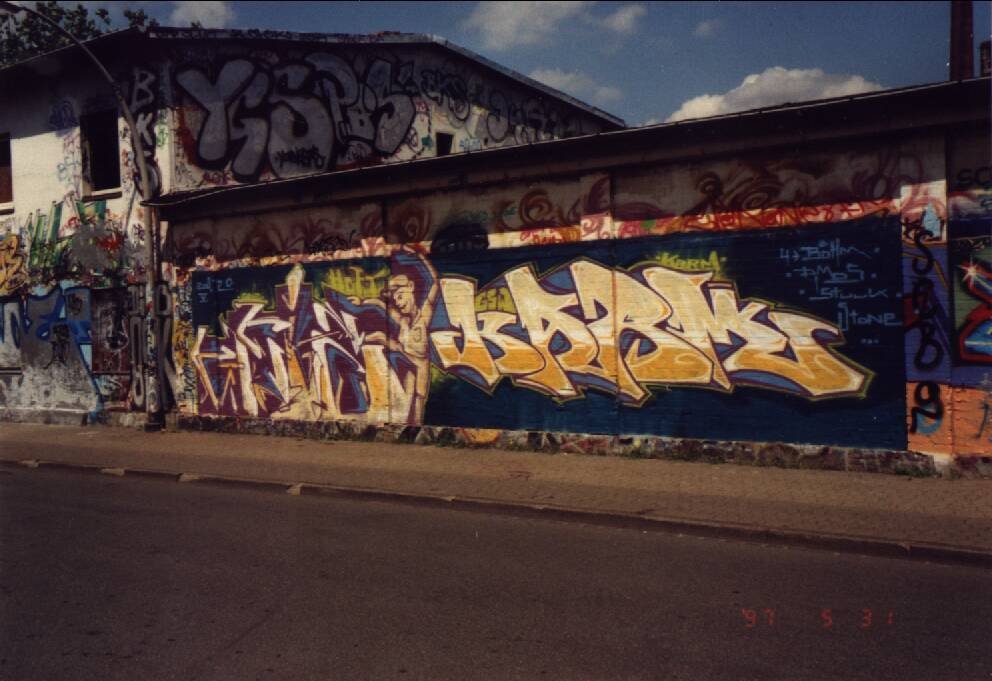 Graffiti Wall in Brunswick - Photo by BSWriters - Geiz, Karm, GSW