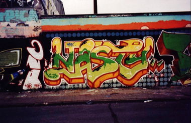 Graffiti Wall in Brunswick - Photo by BSWriters - Nasty, GNB, Braunschweig
