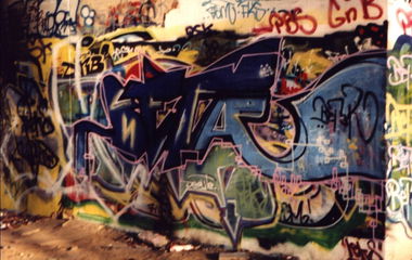 Graffiti Wall in Brunswick - Photo by BSWriters - Beta, Betar, AWZ