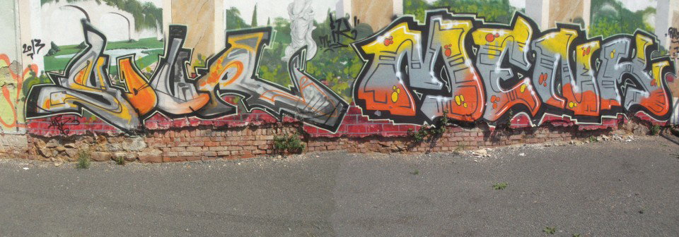 Graffiti Wall in Leipzig - Photo by BTT0341 - Your, Menk, Leipzig (2013)