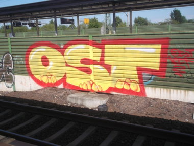 Graffiti Wall in Leipzig - Photo by BTT0341 - OST, OSTCREW, Trainline