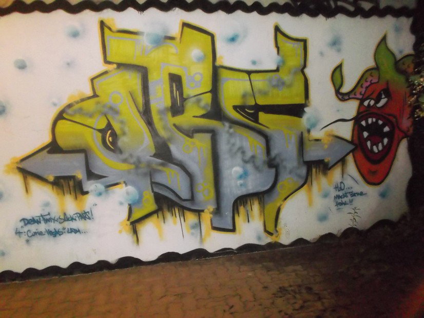 Graffiti Wall in Leipzig - Photo by BTT0341 - ORG, Wall, Leipzig