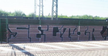 Graffiti Wall - Photo by BTT0341 - Leipzig, Trainline, Sector
