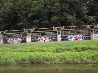 Graffiti Bombing - Photo by BTT0341 - fka, Leipzig, Auensee