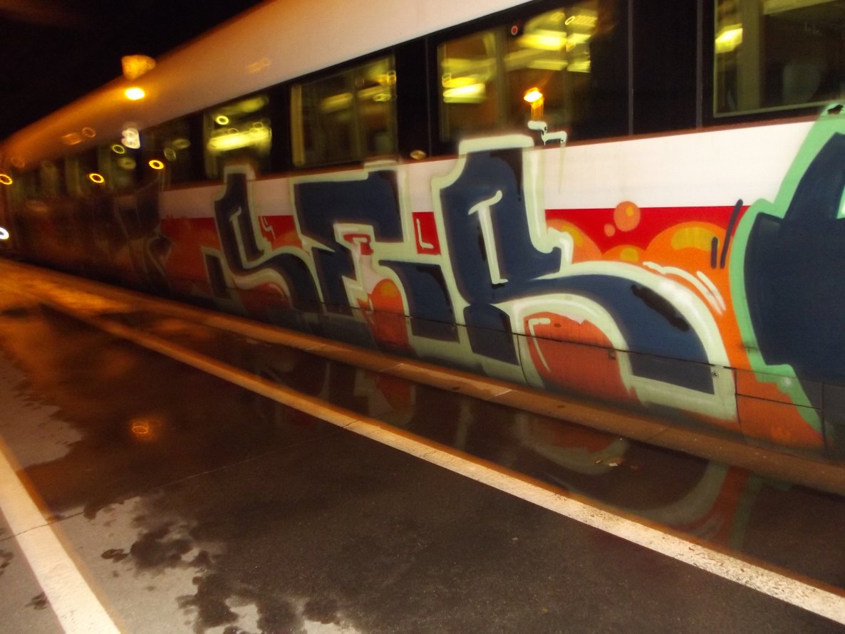 Graffiti Train - Photo by BTT0341 - SER, Leipzig, Gera