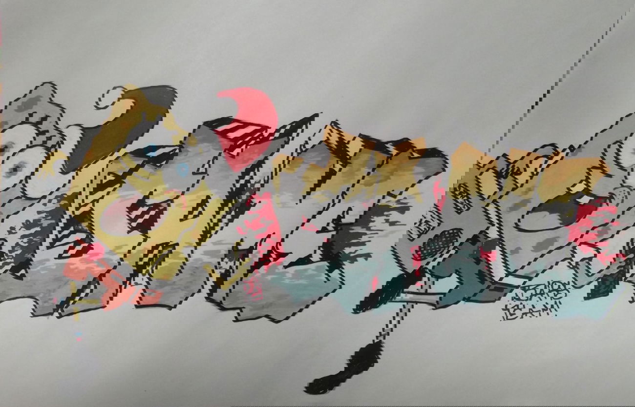 Graffiti Sketch - Photo by BTT0341 - Bars, Leipzig, Same (2013)