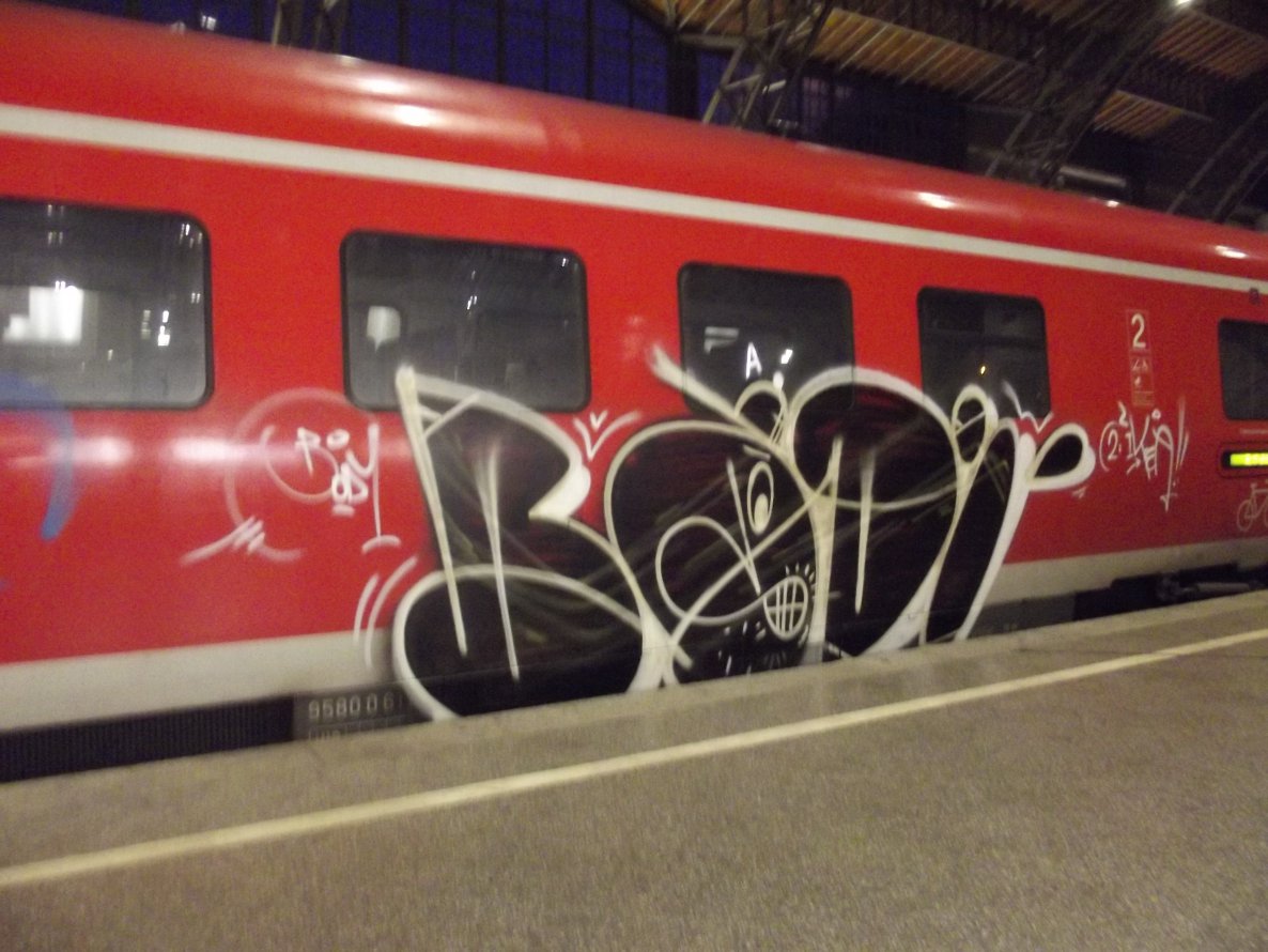 Graffiti Train - Photo by BTT0341 - Bodi, Leipzig