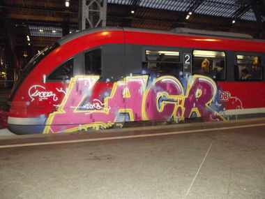 Graffiti Train - Photo by BTT0341 - LACR, Leipzig