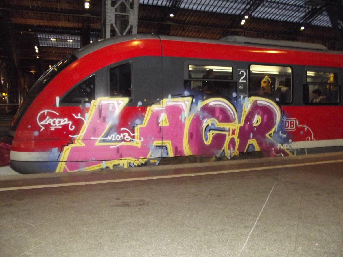 Graffiti Train - Photo by BTT0341 - LACR, Leipzig