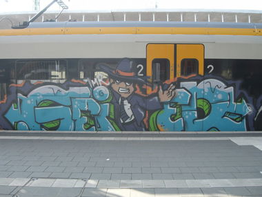 Graffiti Train - Photo by BTT0341 - Geier, Imr, köln