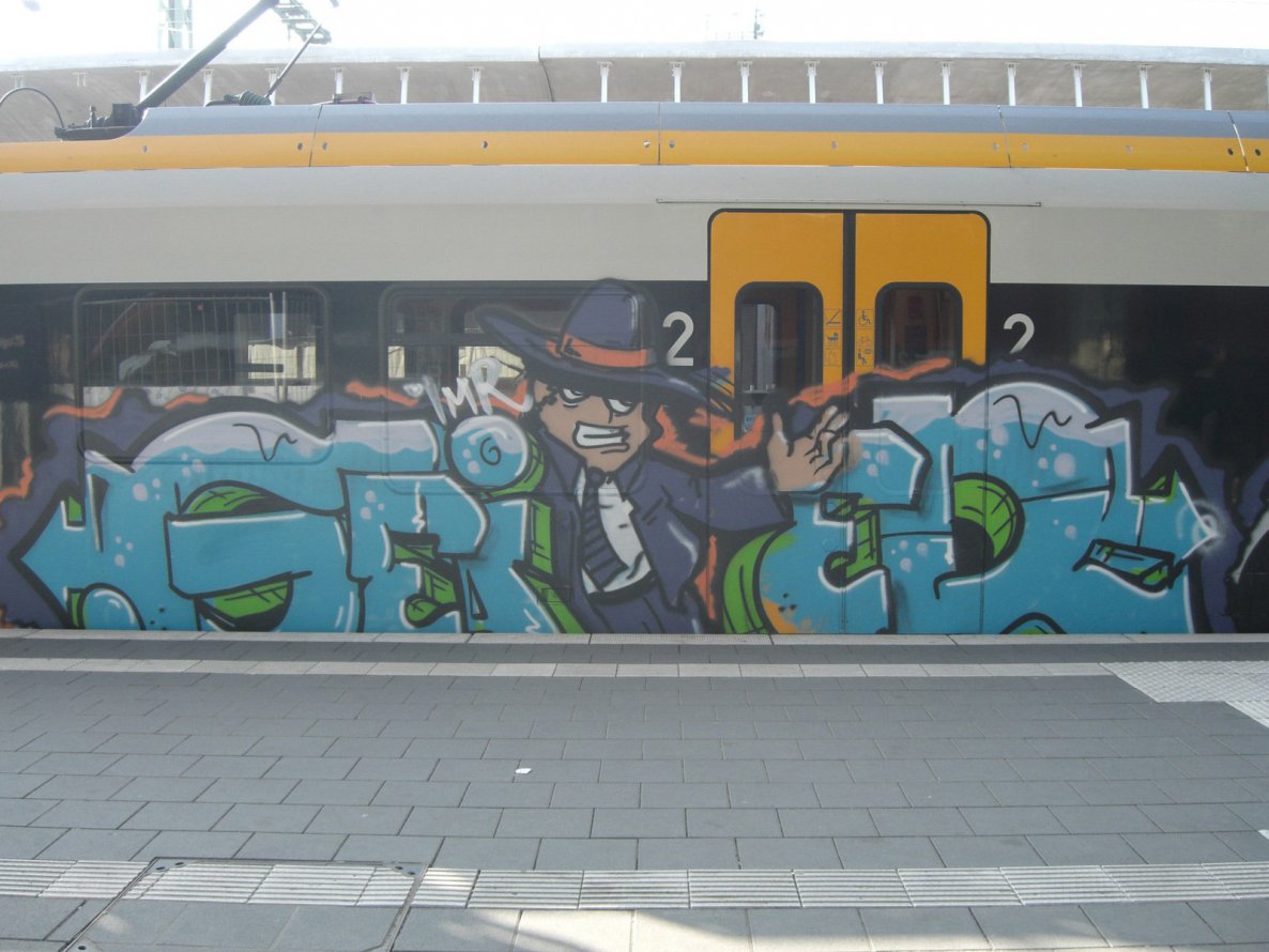 Graffiti Train - Photo by BTT0341 - Geier, Imr, köln