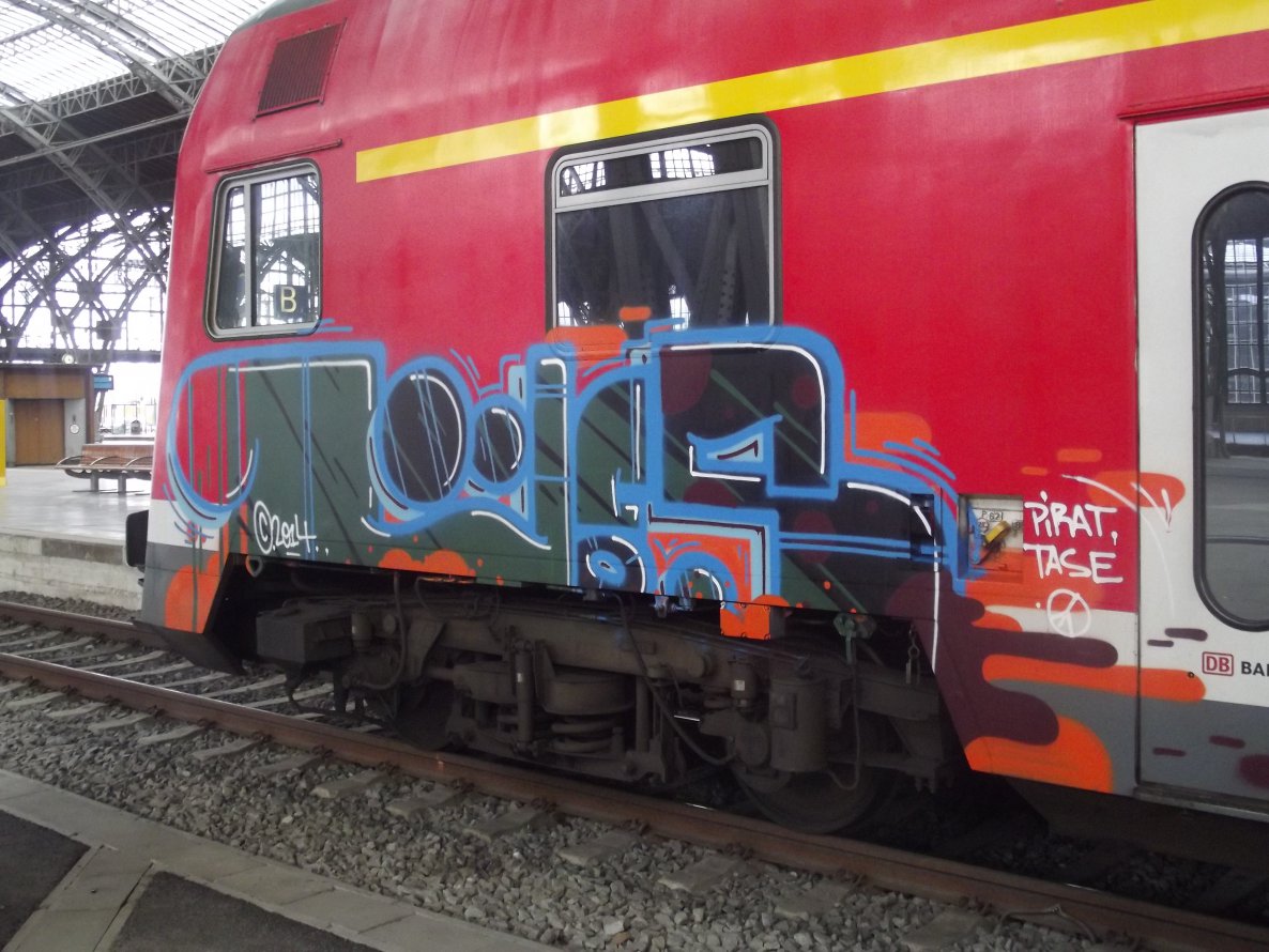 Graffiti Train - Photo by BTT0341 - üfs, üf, leipzig