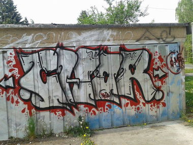 Graffiti Bombing - Photo by BTT0341 - chor, nsr, mrs