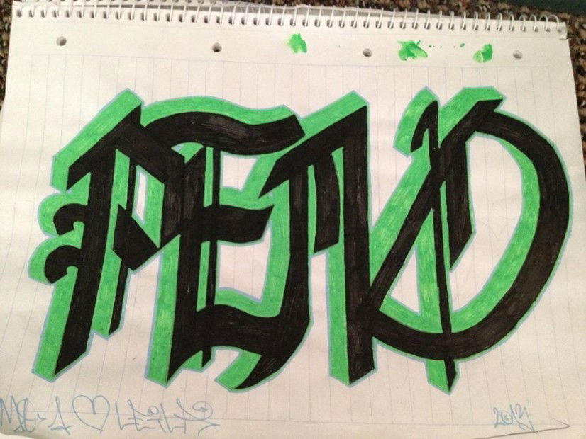 Graffiti Sketch in Vienna - Photo by Babu104Pemo - Sketch, pemo (2013)