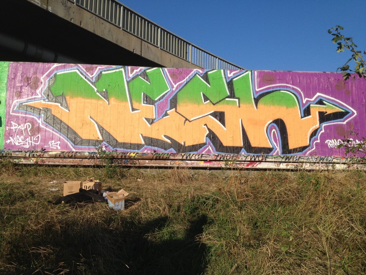 Graffiti Wall - Photo by Babu104Pemo - Rip, nesh, pemo (2013)