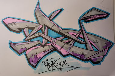 Graffiti Sketch - Photo by Backfisch01 (2025)