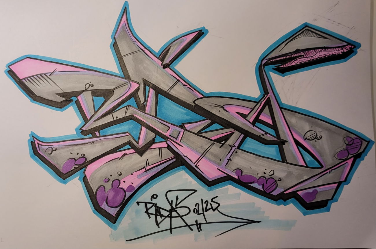 Graffiti Sketch - Photo by Backfisch01 (2025)