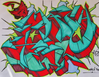 Graffiti Sketch - Photo by Backfisch01 (2026)