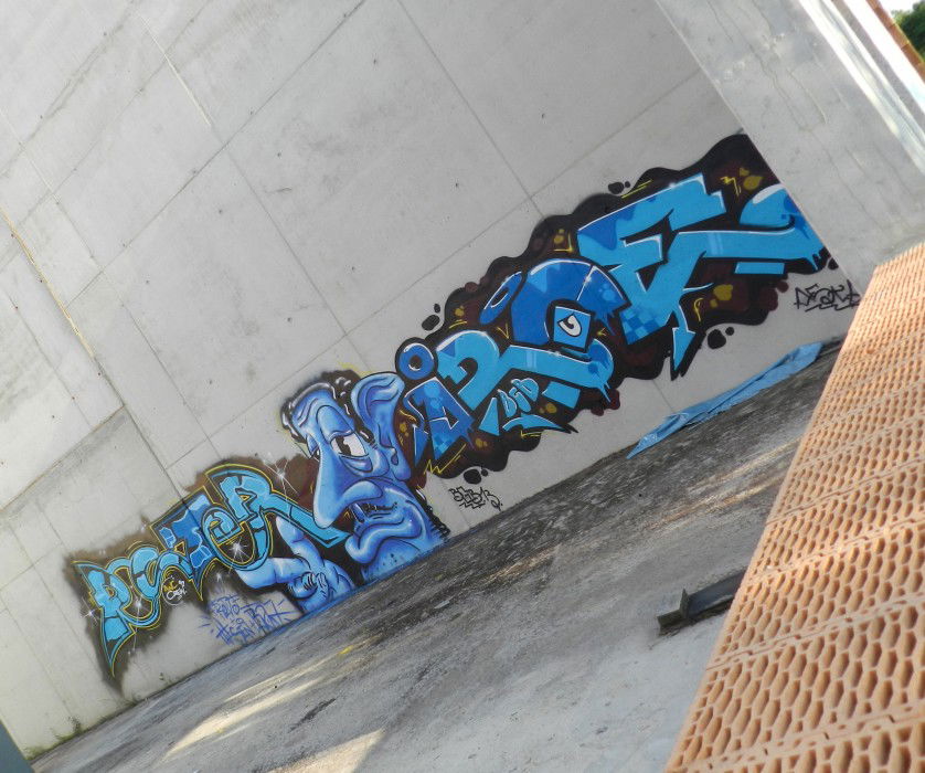 Graffiti Bombing in Germany - Photo by BackgroundBoys - poster, fredoe, iroe