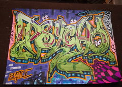 Graffiti Sketch - Photo by Bademeister - Psycho (2018)