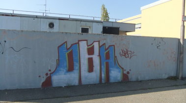 Graffiti Bombing in Karlsruhe - Photo by Badner - dba, crew, dba (2009)