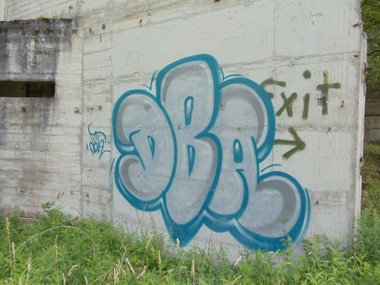 Graffiti Bombing in Karlsruhe - Photo by Badner - dba, crew, dba (2012)